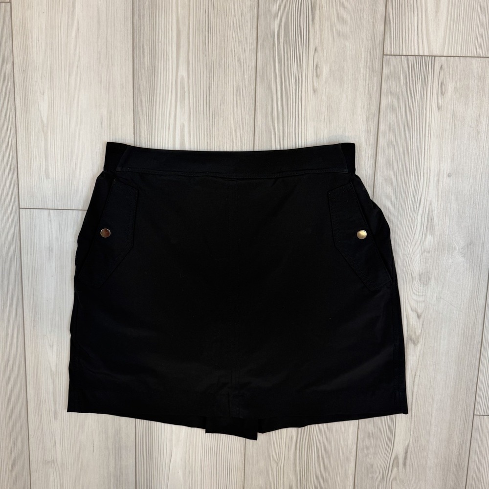 Athleta Vienna Cargo‎ Skort Size 12 Black #988132 Built In Shorts